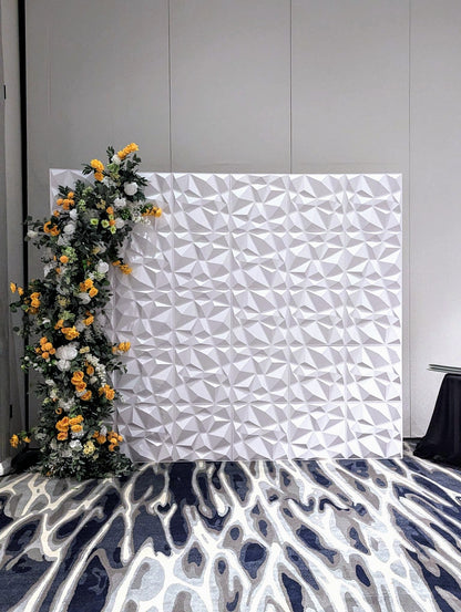 3D WHITE WALL BACKDROP