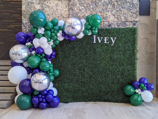 BOXWOOD BALLOON BACKDROP PACKAGE