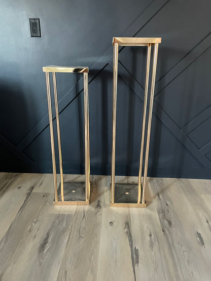 GOLD METAL PLINTHS